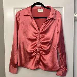 Neo Noir Christy Satin Blouse